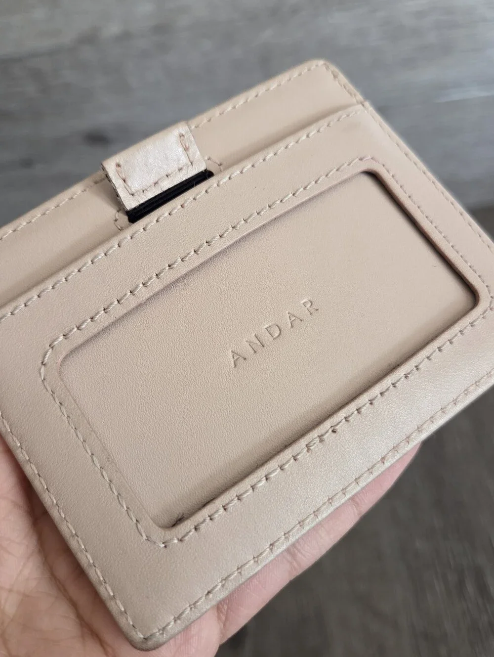 Andar The Denner Beautiful Premium RFID Slim Card Holder Wallet - Blush